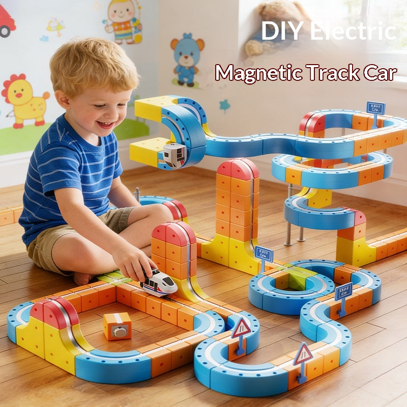 Multifunctional Magnetic Track Car Childrens Educational Toy