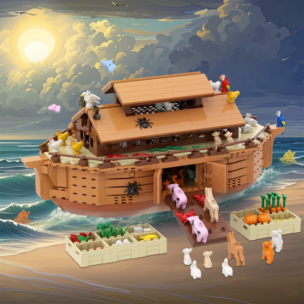 Noahs Ark Building Blocks Boat Set