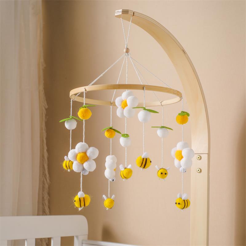 Educational Bee Baby Rattle Hanging Toy For Cribs